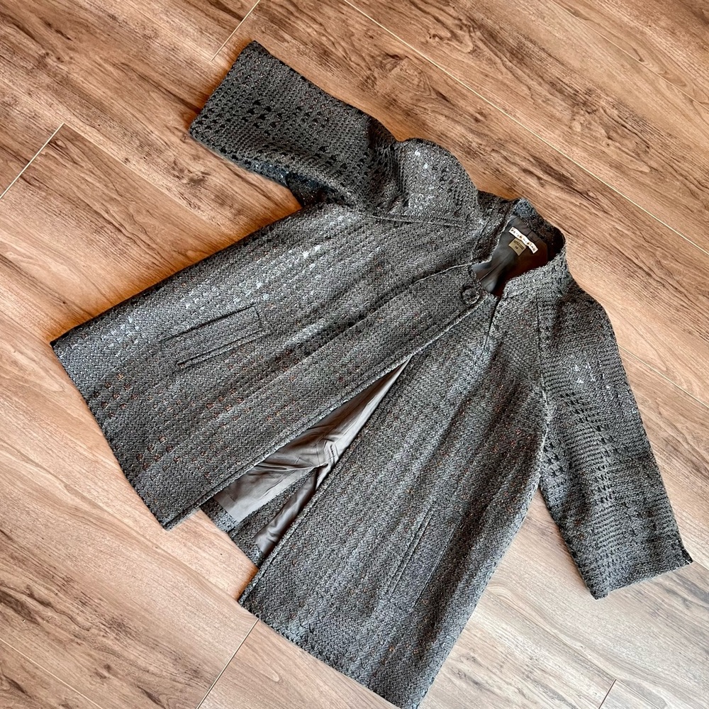 Peter Nygard Elegant Gray 2 piece suit Women's Skirt excellent condition 14 - Picture 2 of 16